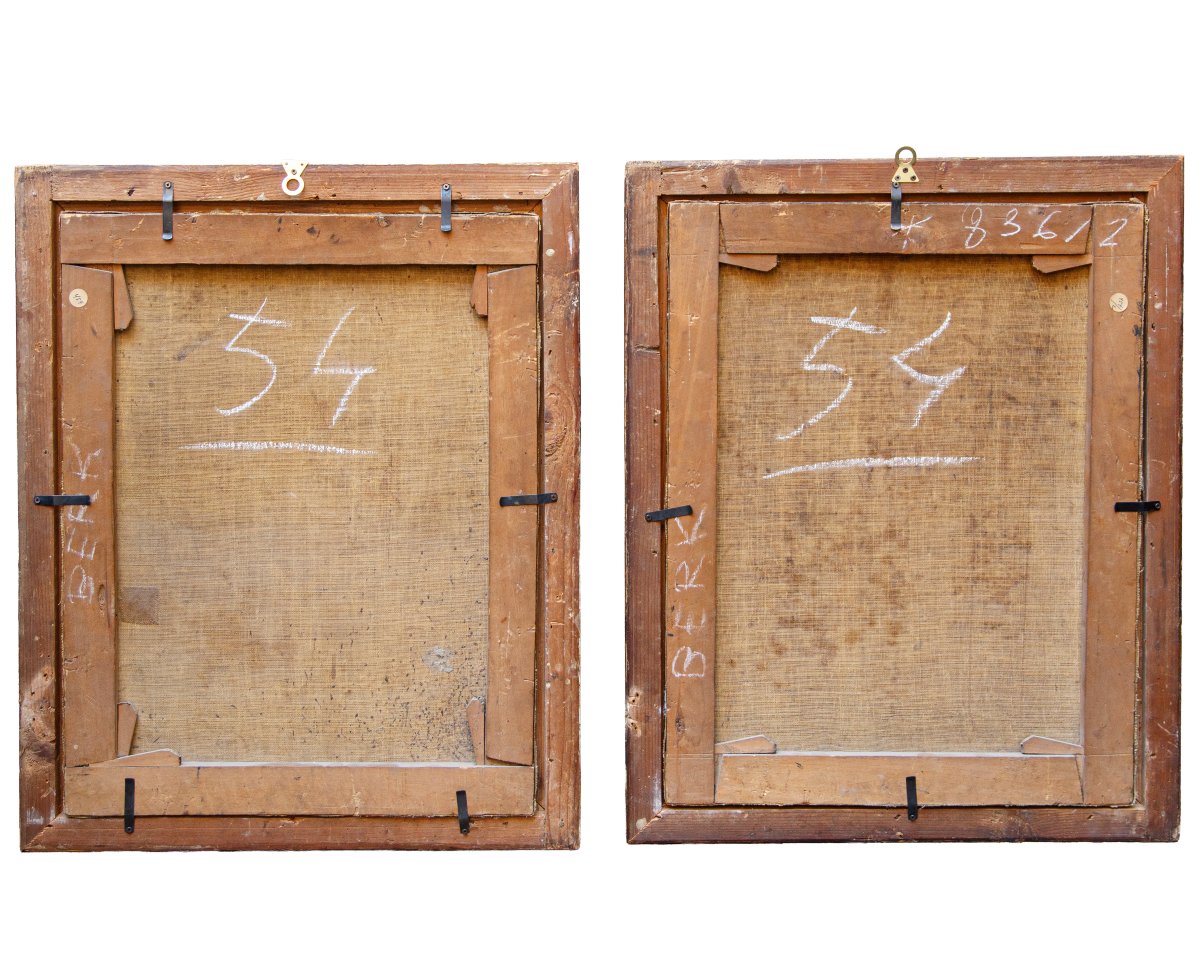 Cerchia di Mario dei Fiori (Roma 1603 – 1673), Coppia di Nature morte con vasi di fiori-photo-3