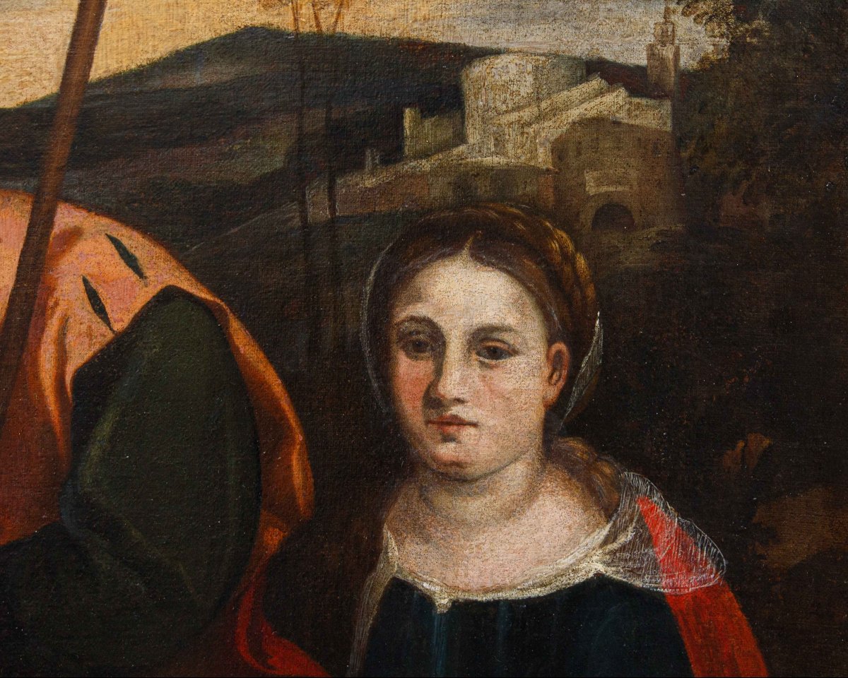 Bottega di Bonifacio de’ Pitati, Adorazione dei pastori  con i Santi Francesco e Caterina-photo-5