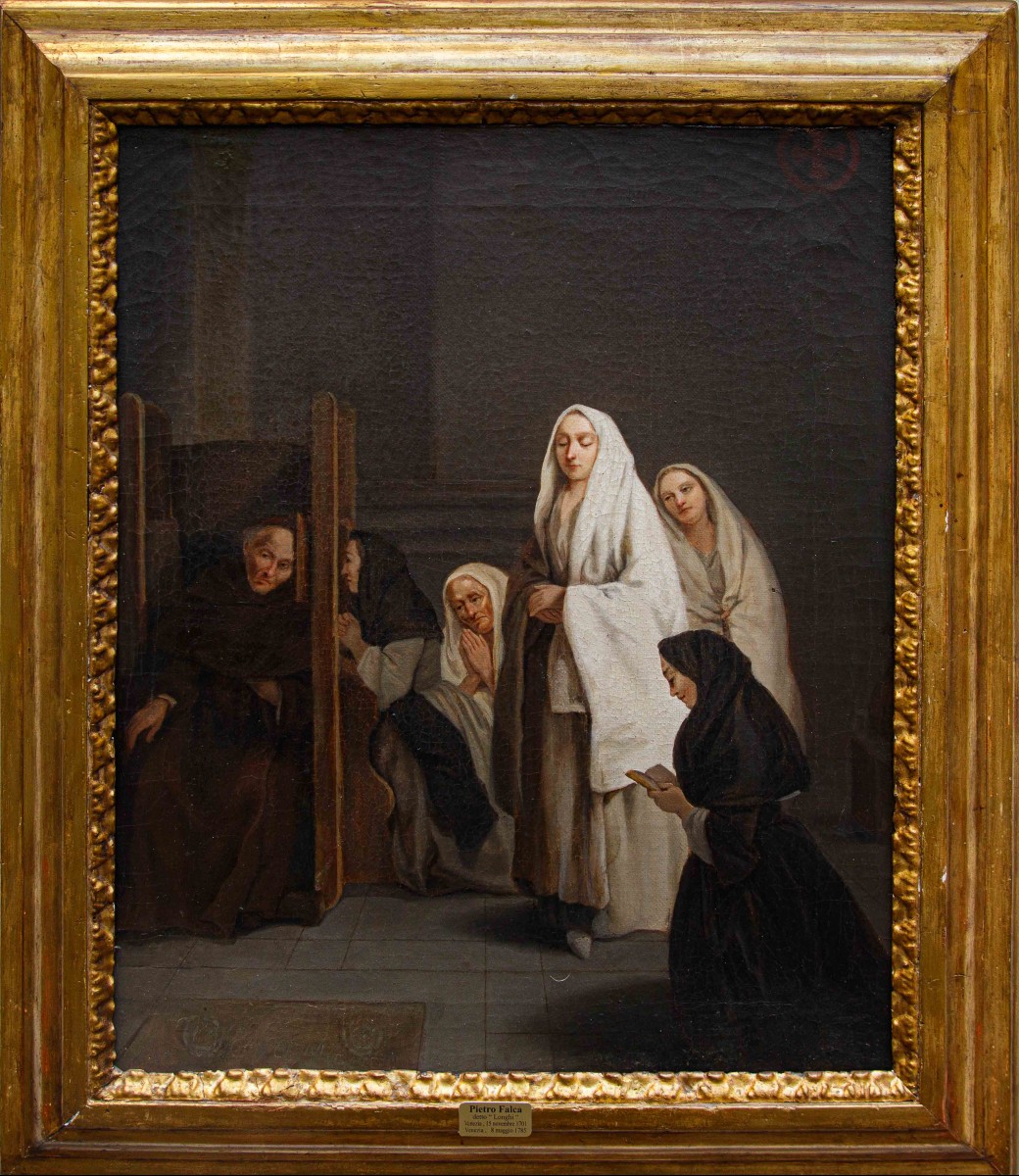 Pietro Longhi (Venezia, 1701 - 1785), La Confessione