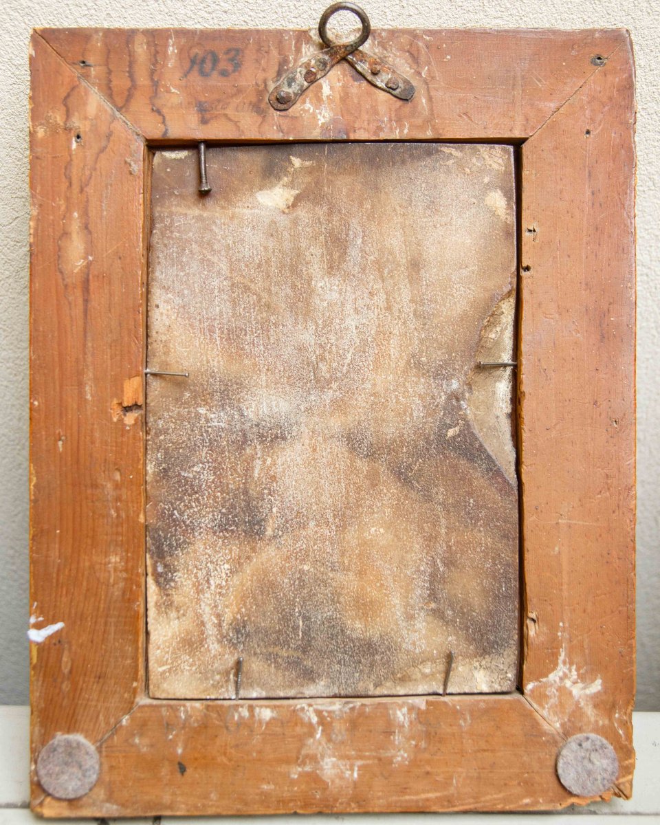 Scuola romana del XVII secolo, Sacra famiglia con San Giovannino-photo-3