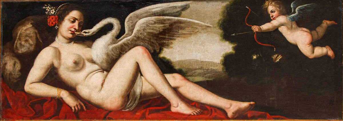 Mattia Bolognini, Leda con il cigno – Danae ricoperta dalla pioggia di monete d'oro-photo-3