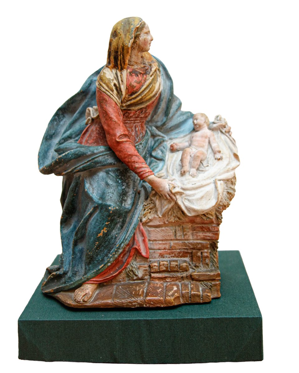 XVIII, Scuola emiliana, Vergine col Bambino-photo-4