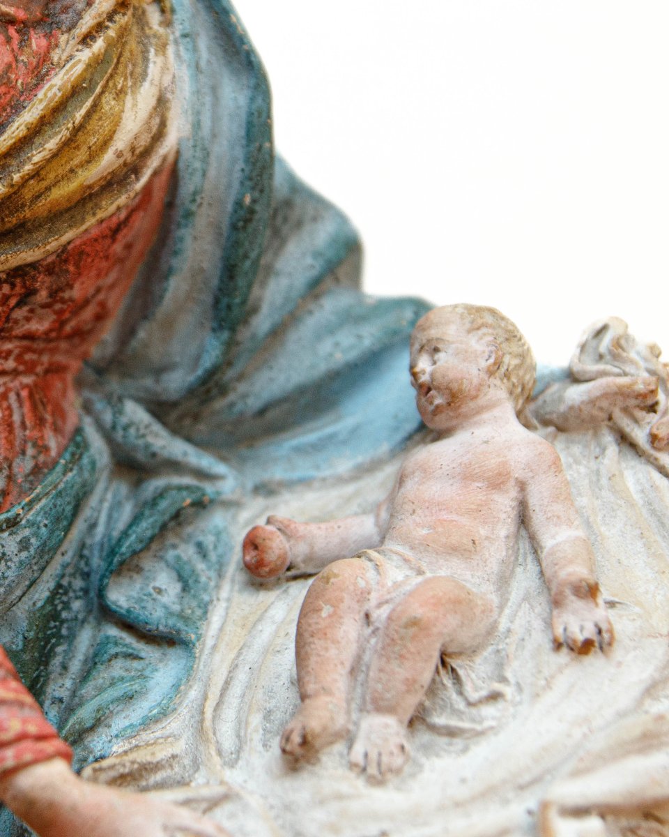 XVIII, Scuola emiliana, Vergine col Bambino-photo-2