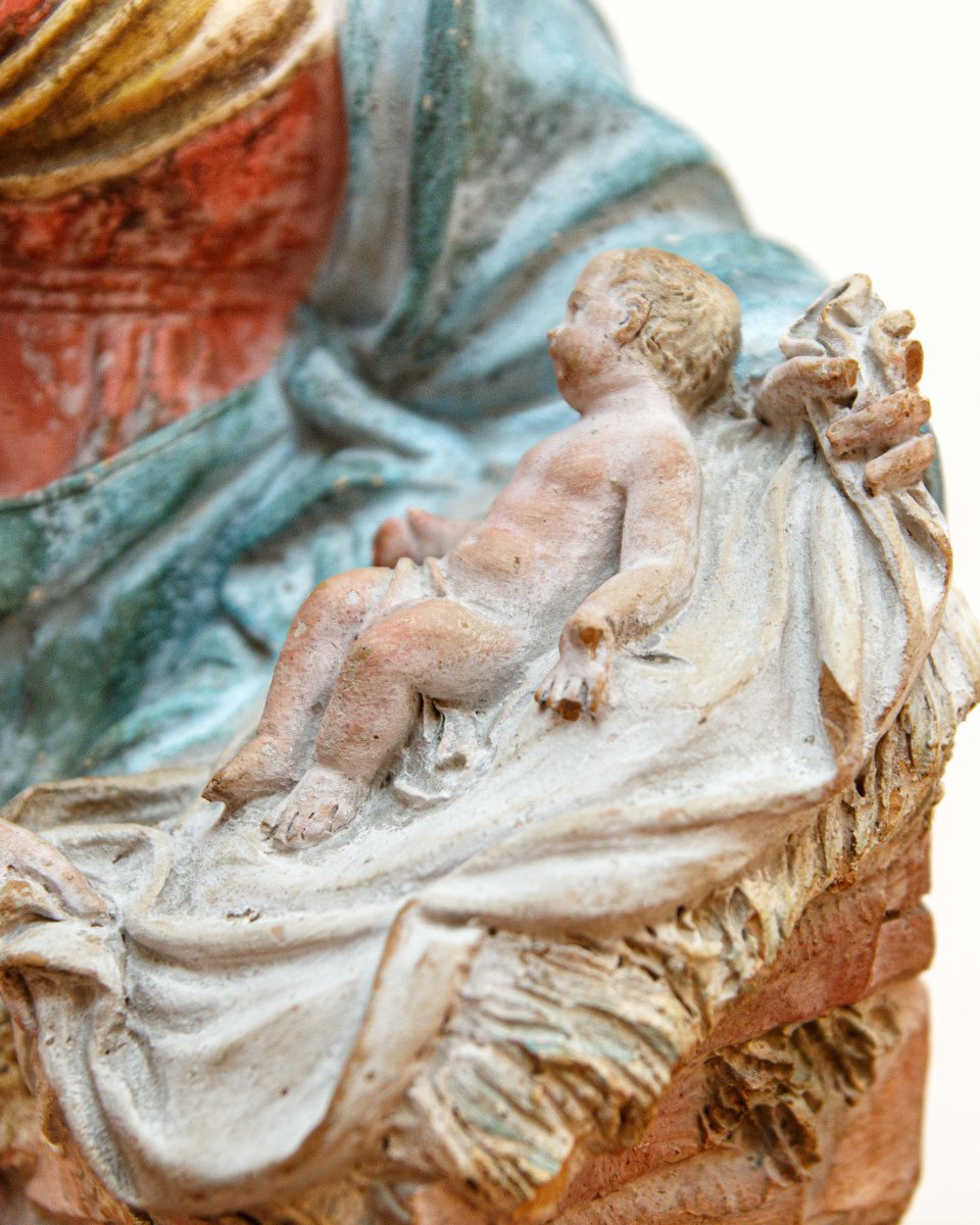 XVIII, Scuola emiliana, Vergine col Bambino-photo-5