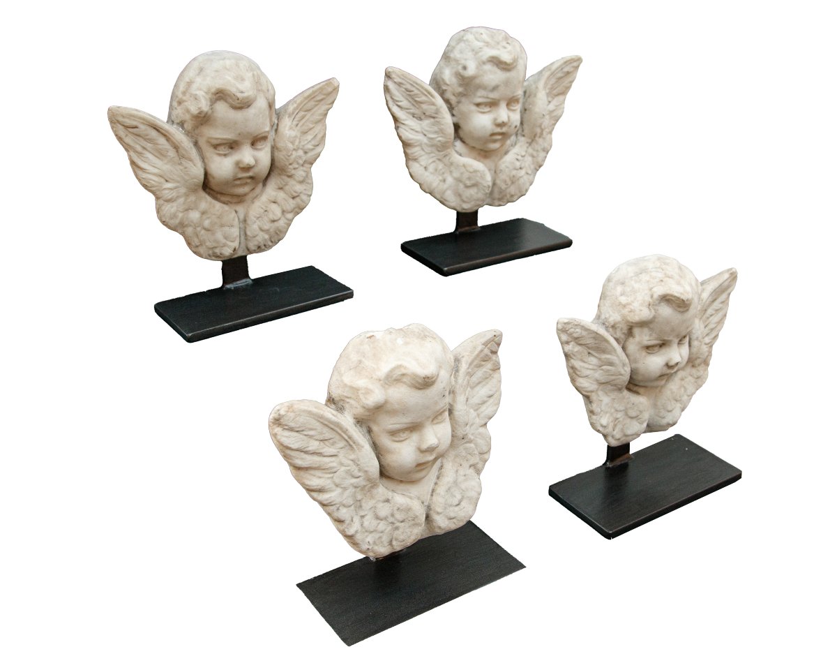 Cerchia di Giacomo Serpotta (Palermo, 1656 – 1732), Teste di cherubini-photo-3