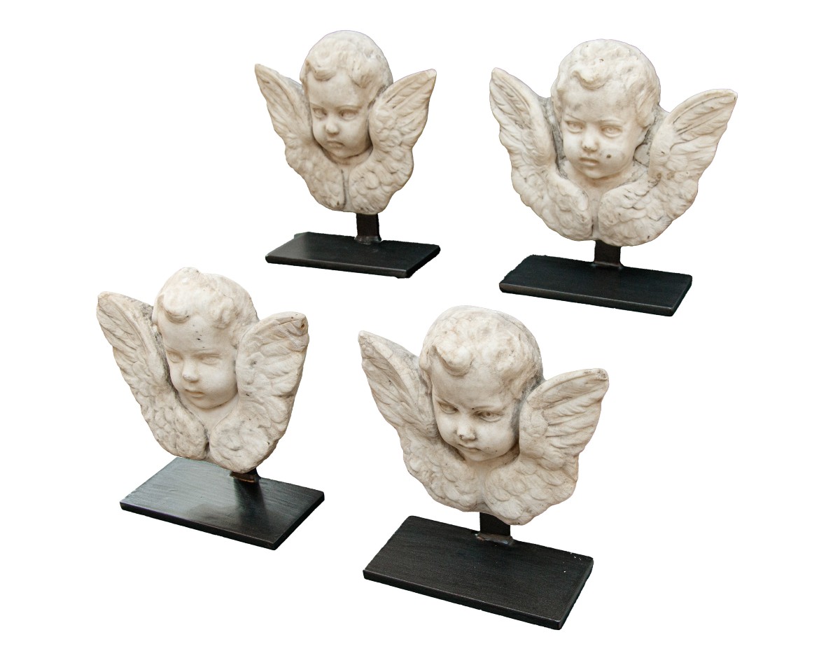 Cerchia di Giacomo Serpotta (Palermo, 1656 – 1732), Teste di cherubini