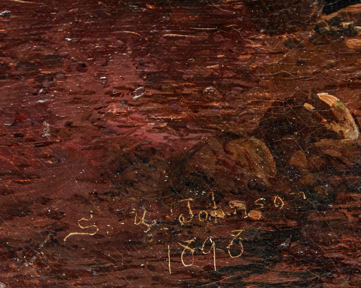 Sidney Yates Johnson (Londra, attivo dal 1890 – 1926), Veduta marina al tramonto-photo-5