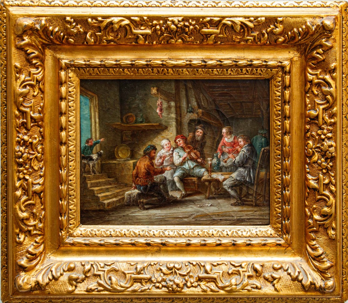 Seguace di Egbert van Heemskerck (Haarlem, 1634 – Londra, 1704), Concerto in osteria