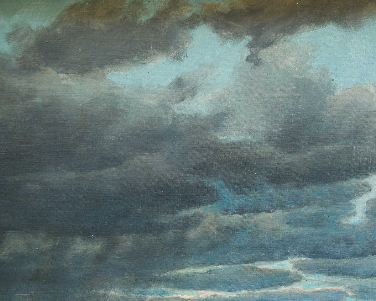 Francesco Bosso (Vercelli, 1864 -  Torino, 1933), Mareggiata-photo-3