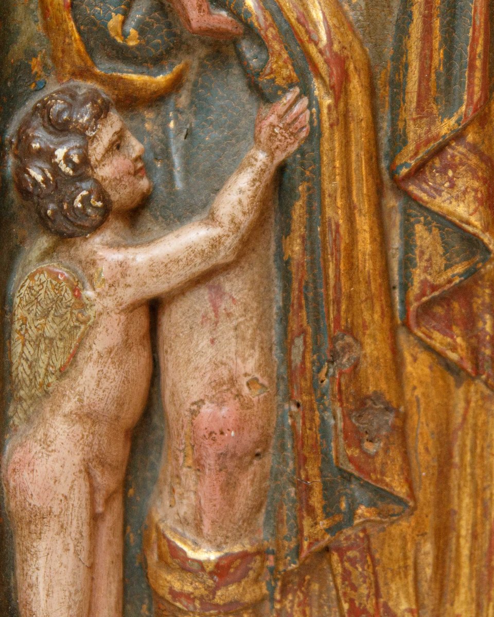 Spagna, XVI secolo, Rilievo intagliato con San Rocco-photo-2