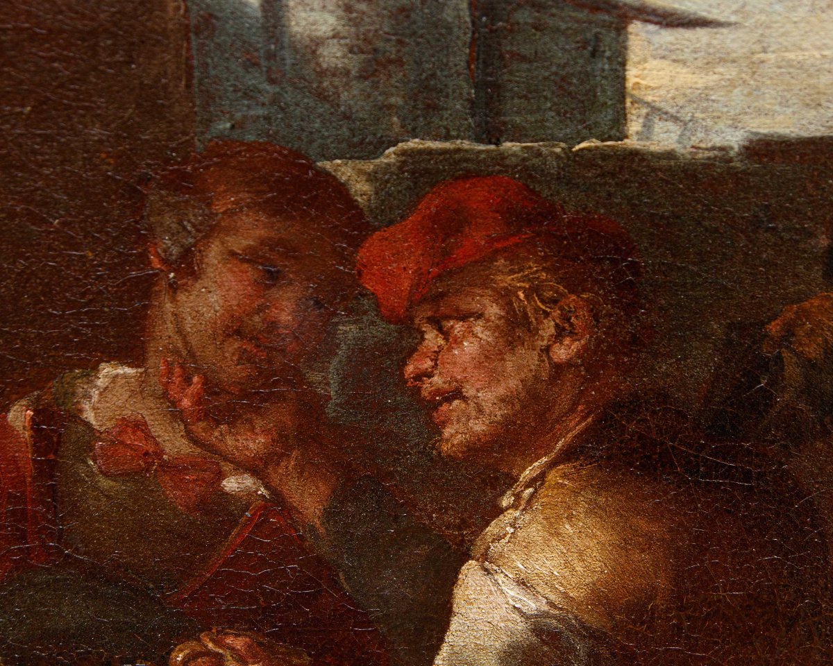 Giacomo Francesco Cipper, detto il Todeschini, Scena di osteria con suonatore di zampogna-photo-5