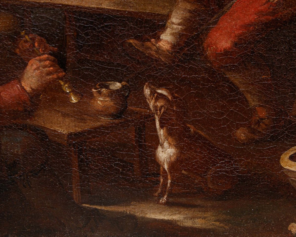 Giacomo Francesco Cipper, detto il Todeschini, Scena di osteria con suonatore di zampogna-photo-8