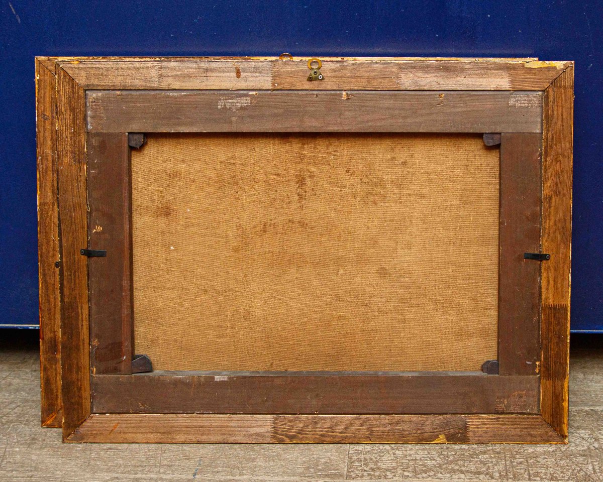 Costantino Rosa (Bergamo, 1803 – 1878), Coppia di paesaggi montani-photo-4