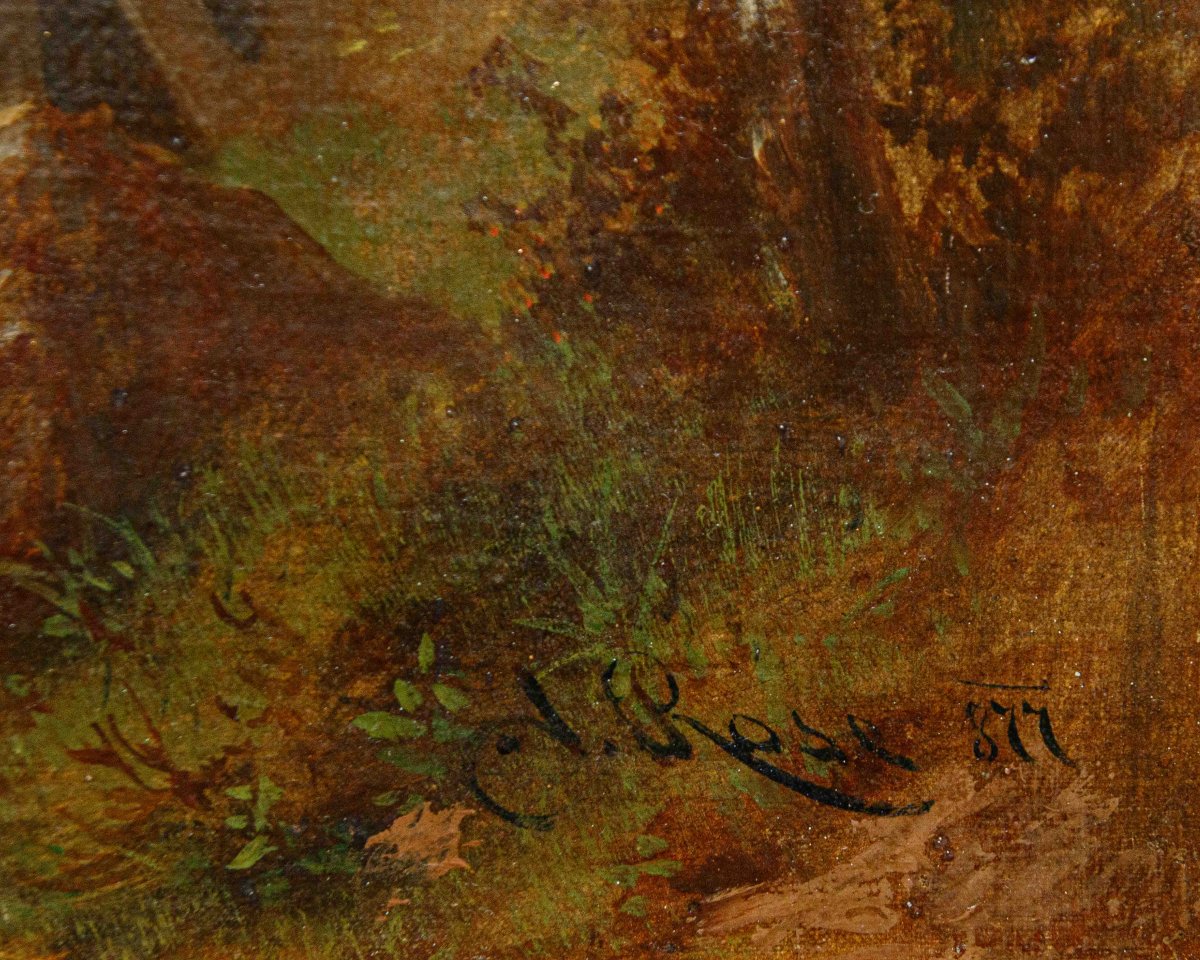 Costantino Rosa (Bergamo, 1803 – 1878), Coppia di paesaggi montani-photo-7