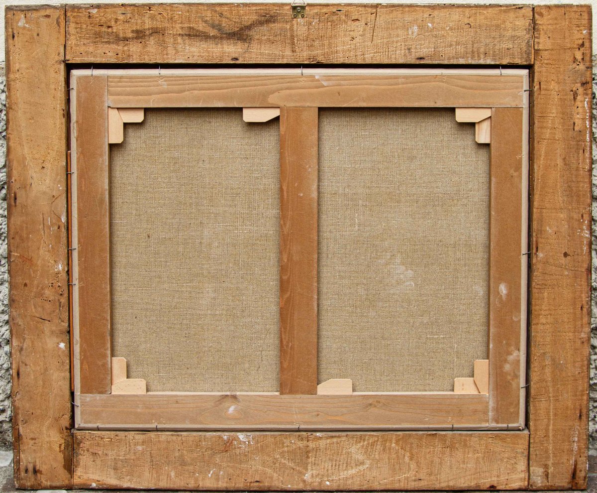 Scuola lombarda del XVII secolo, Natura morta con piatti, fiori e frutta-photo-2