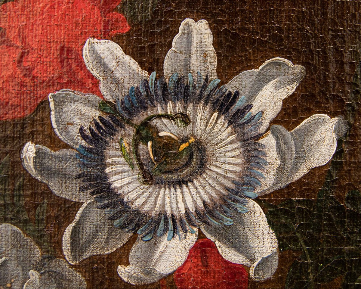 Ambito di Jean-Baptiste Monnoyer (Lille, 1636 - Londra, 1699), Vaso di fiori-photo-3