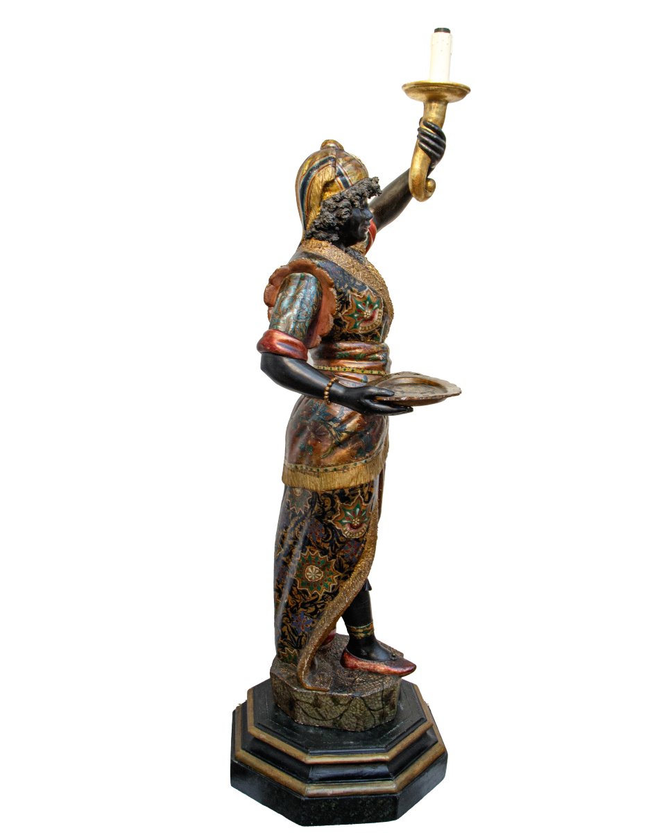 Venezia, XIX secolo, Moretta reggi lanterna-photo-2