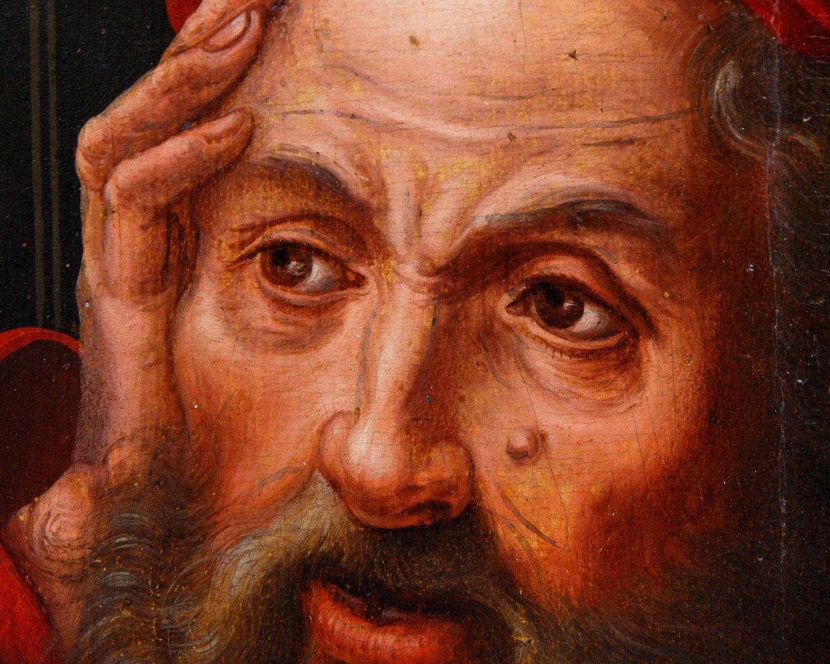 Bottega di Marinus van Reymerswaele (Reimerswaal, 1490 ca.– 1546), San Girolamo nello studio-photo-6