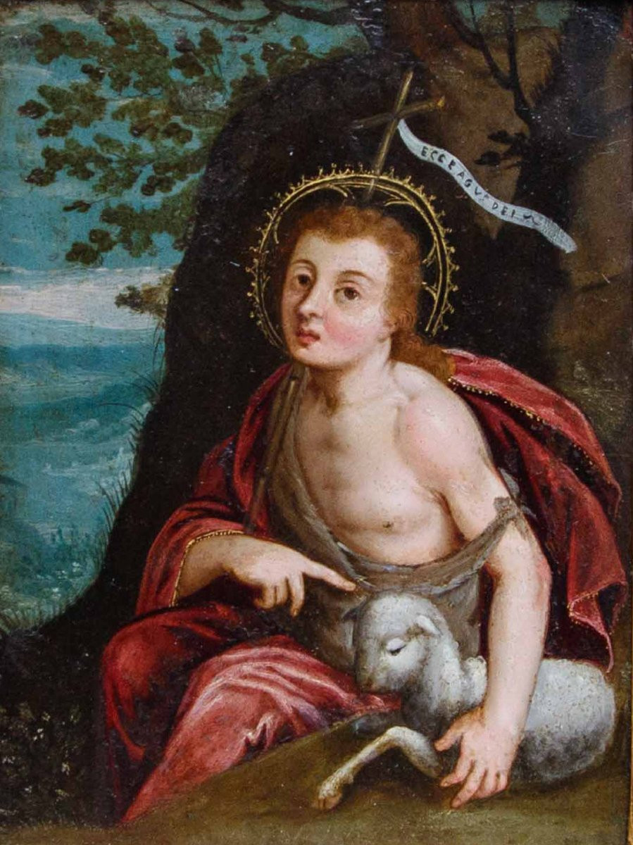 Seguace di Jan Soens ('s-Hertogenbosch, 1547 o 1548 – Parma, 1611), Ecce Agnus Dei-photo-4