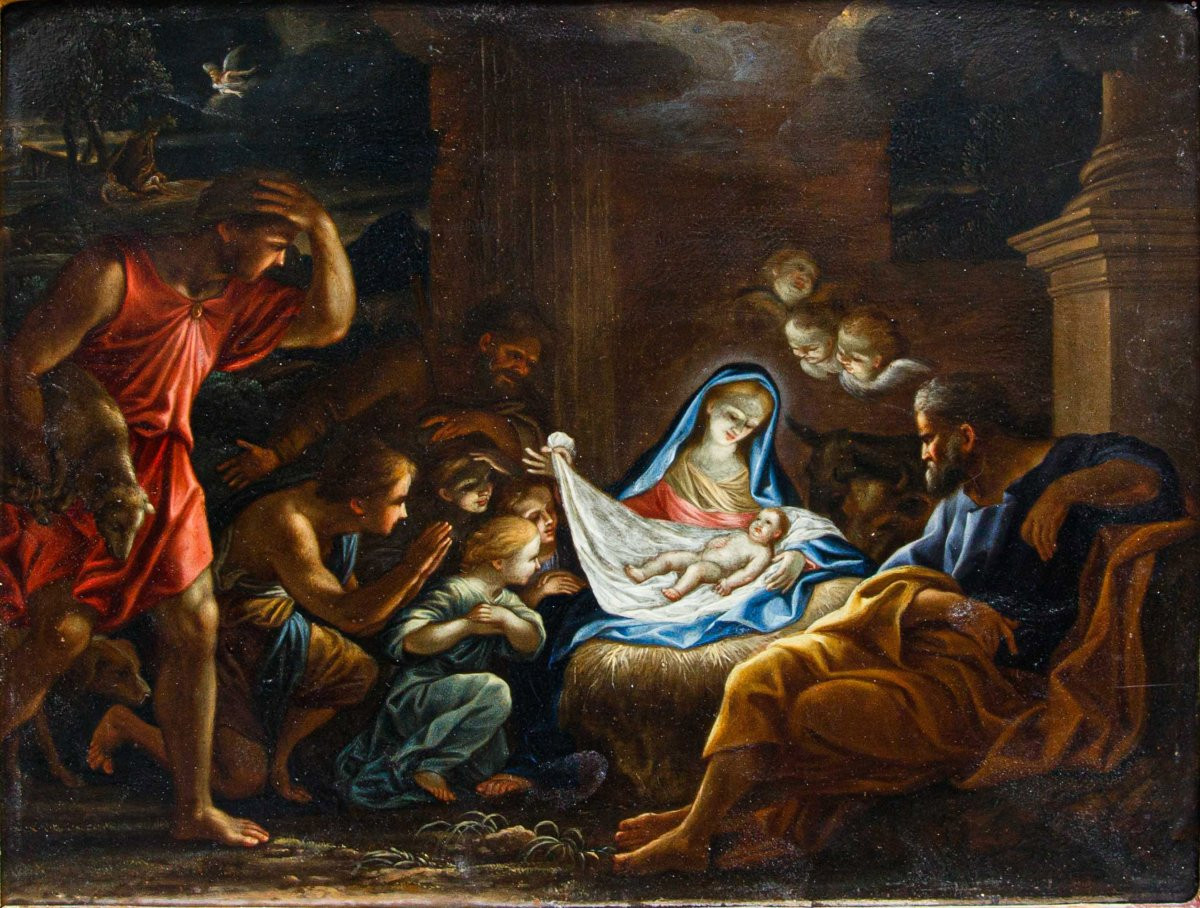 Ludovico Giminiani, (Roma, 1643-Zagarolo, 1697), Adorazione dei Pastori-photo-3