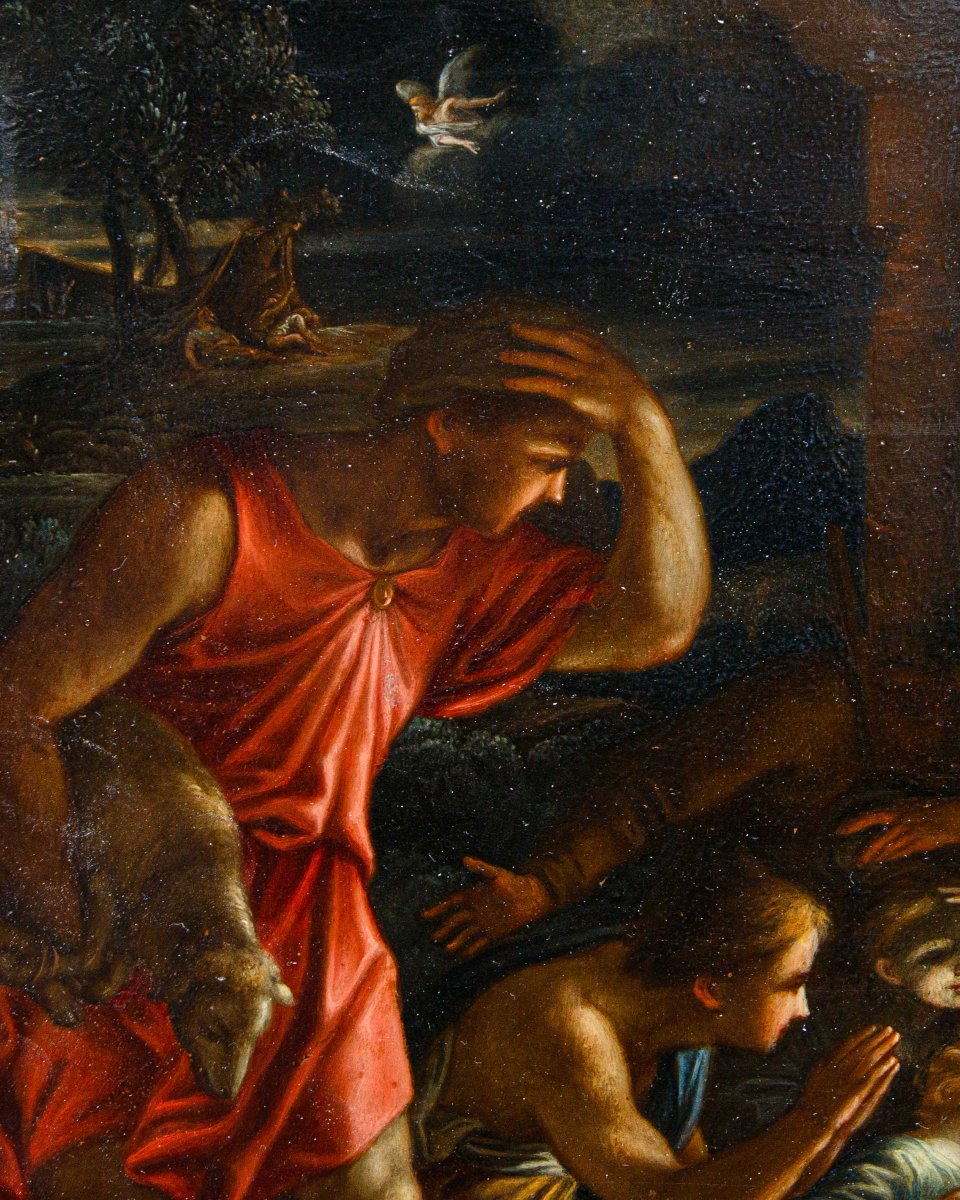 Ludovico Giminiani, (Roma, 1643-Zagarolo, 1697), Adorazione dei Pastori-photo-3