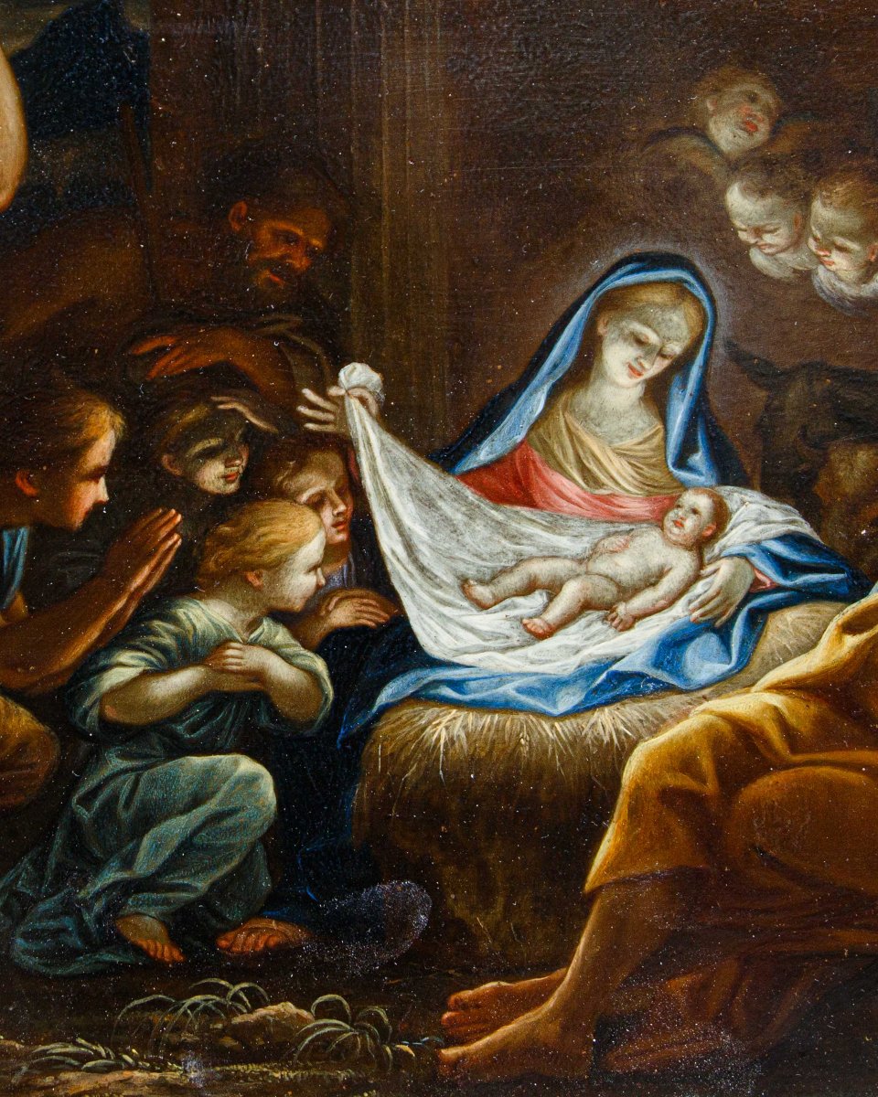 Ludovico Giminiani, (Roma, 1643-Zagarolo, 1697), Adorazione dei Pastori-photo-4