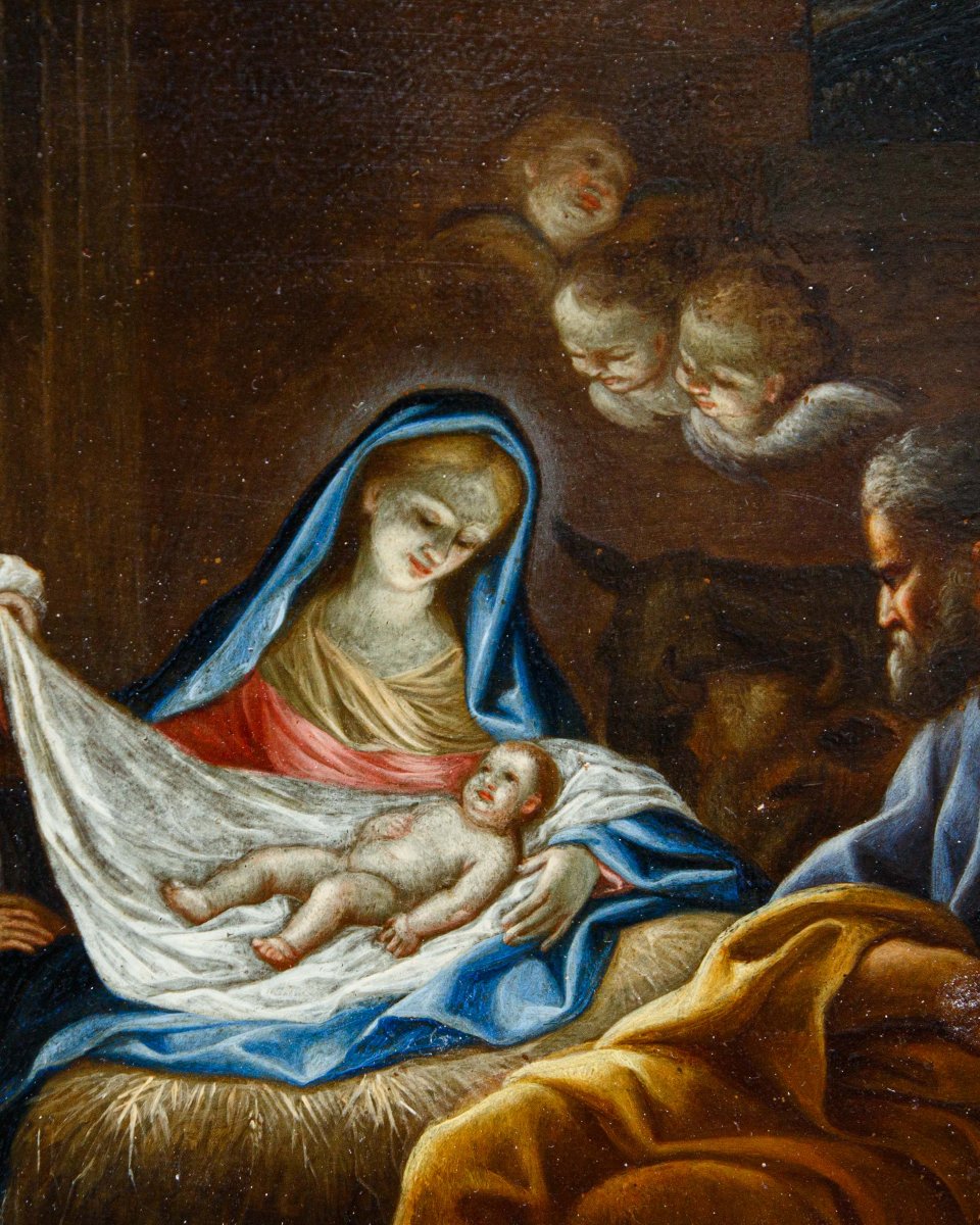 Ludovico Giminiani, (Roma, 1643-Zagarolo, 1697), Adorazione dei Pastori-photo-5