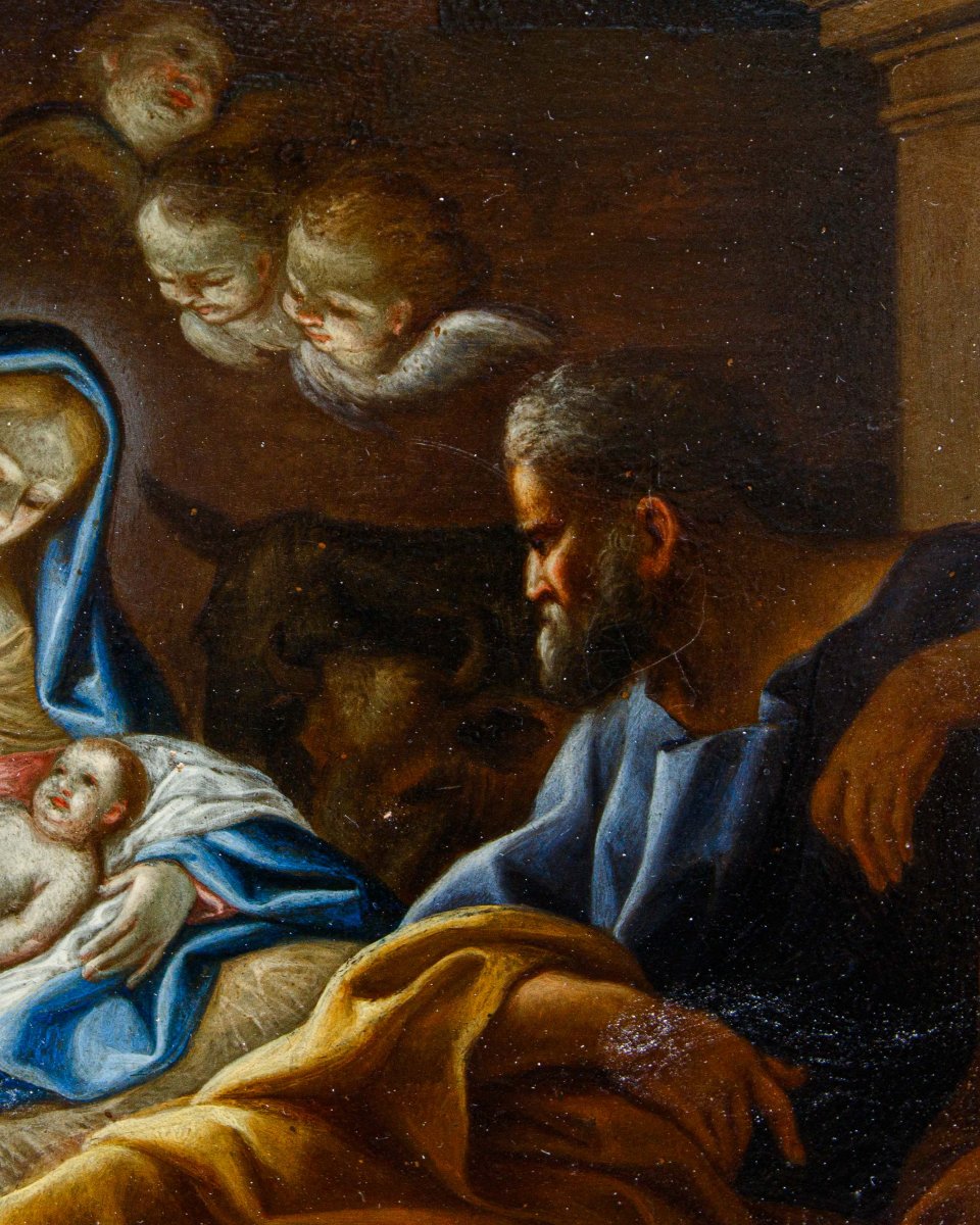 Ludovico Giminiani, (Roma, 1643-Zagarolo, 1697), Adorazione dei Pastori-photo-7