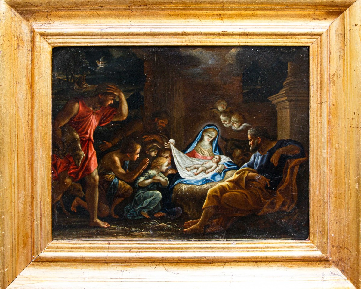 Ludovico Giminiani, (Roma, 1643-Zagarolo, 1697), Adorazione dei Pastori