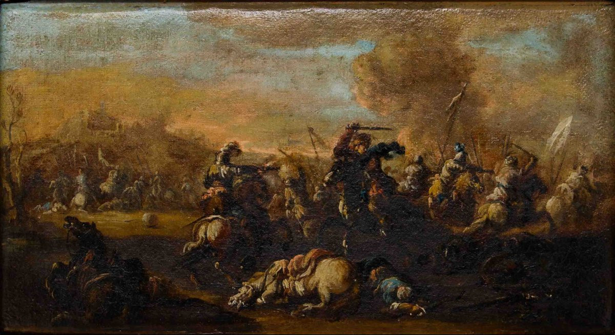 Francesco Graziani (attivo a Napoli tra il XVII secolo e il XVIII secolo), Scene di battaglia-photo-4