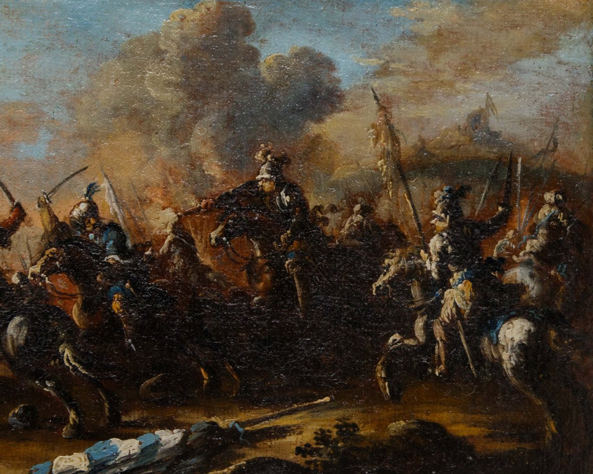 Francesco Graziani (attivo a Napoli tra il XVII secolo e il XVIII secolo), Scene di battaglia-photo-8