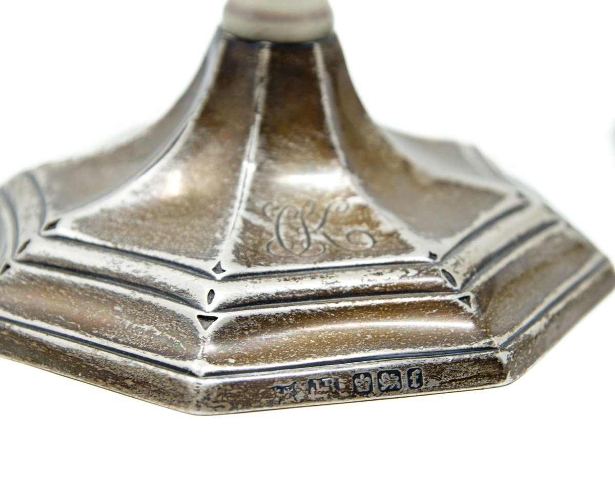 Joseph Rodgers & Sons, Sheffield (UK), 1923, Candelieri con putti alati-photo-3