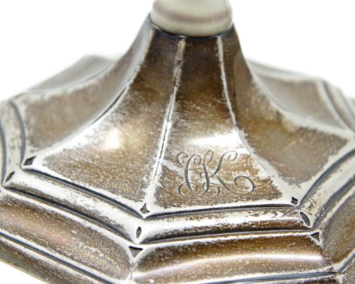 Joseph Rodgers & Sons, Sheffield (UK), 1923, Candelieri con putti alati-photo-4