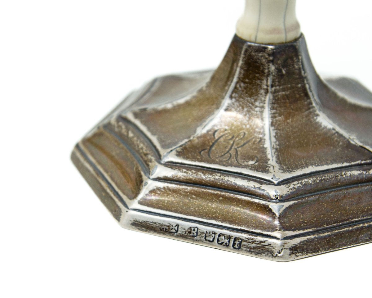 Joseph Rodgers & Sons, Sheffield (UK), 1923, Candelieri con putti alati-photo-6