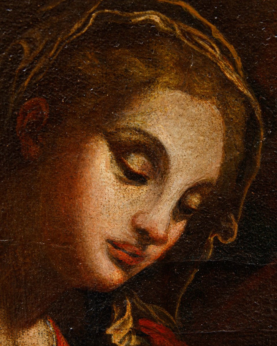 Seguace di Raffaello Sanzio (Urbino, 1483 – Roma, 1520), Sacra famiglia-photo-7