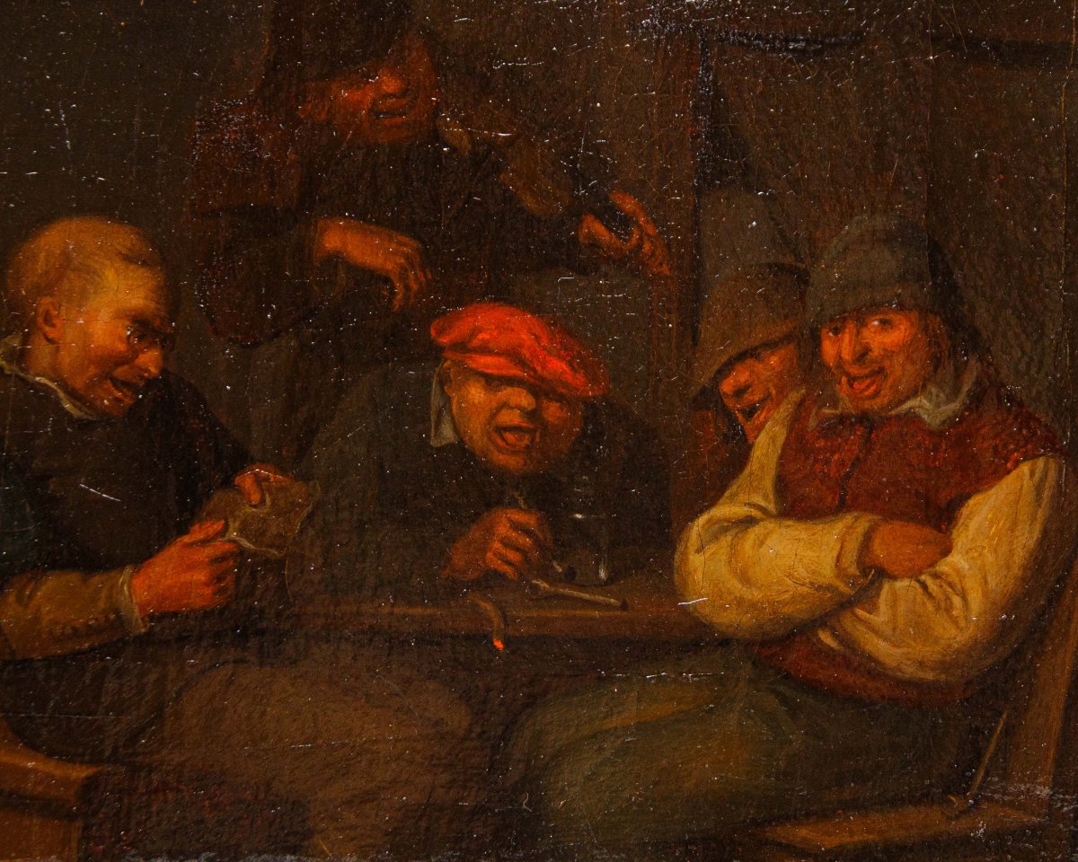 Egbert van Heemskerck (Haarlem, 1634 - Londra, 1704), bottega di, Scene di osteria-photo-4