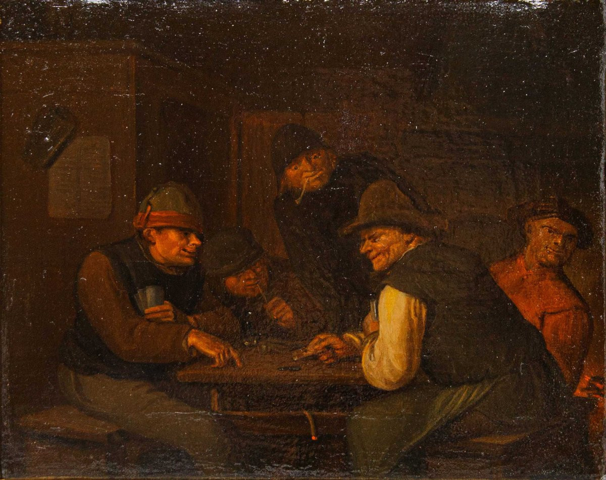 Egbert van Heemskerck (Haarlem, 1634 - Londra, 1704), bottega di, Scene di osteria-photo-7