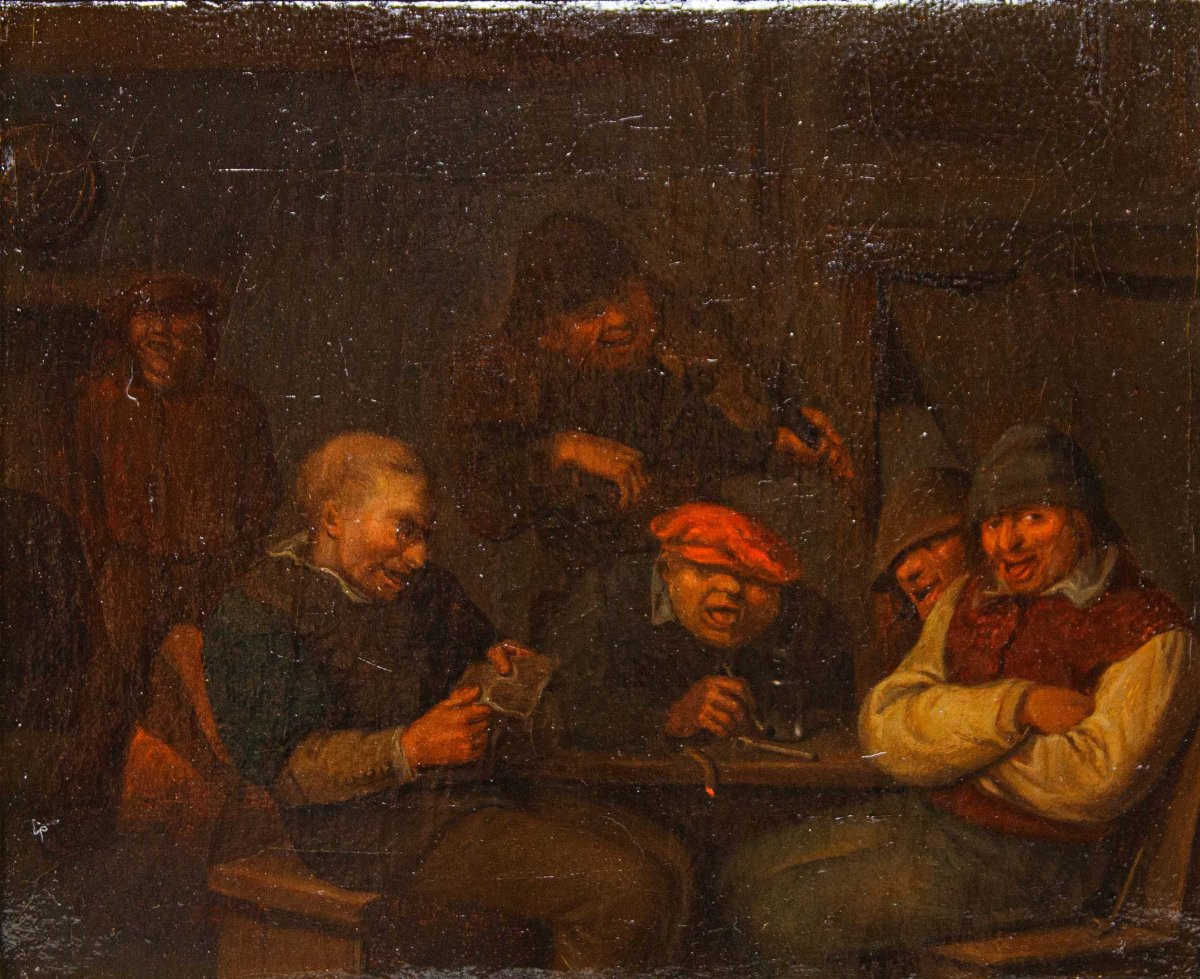Egbert van Heemskerck (Haarlem, 1634 - Londra, 1704), bottega di, Scene di osteria-photo-8