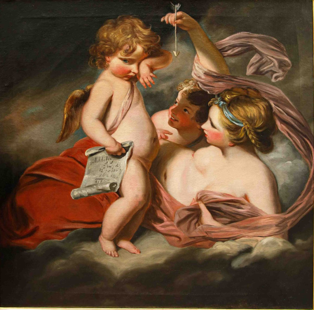 Joshua Reynolds (Plympton, 1723 – Londra, 1792), Seguace di, Educazione di Cupido-photo-3