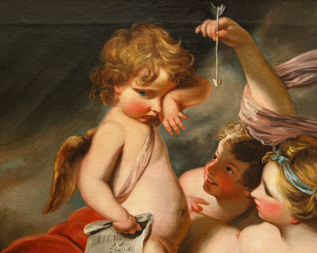 Joshua Reynolds (Plympton, 1723 – Londra, 1792), Seguace di, Educazione di Cupido-photo-5