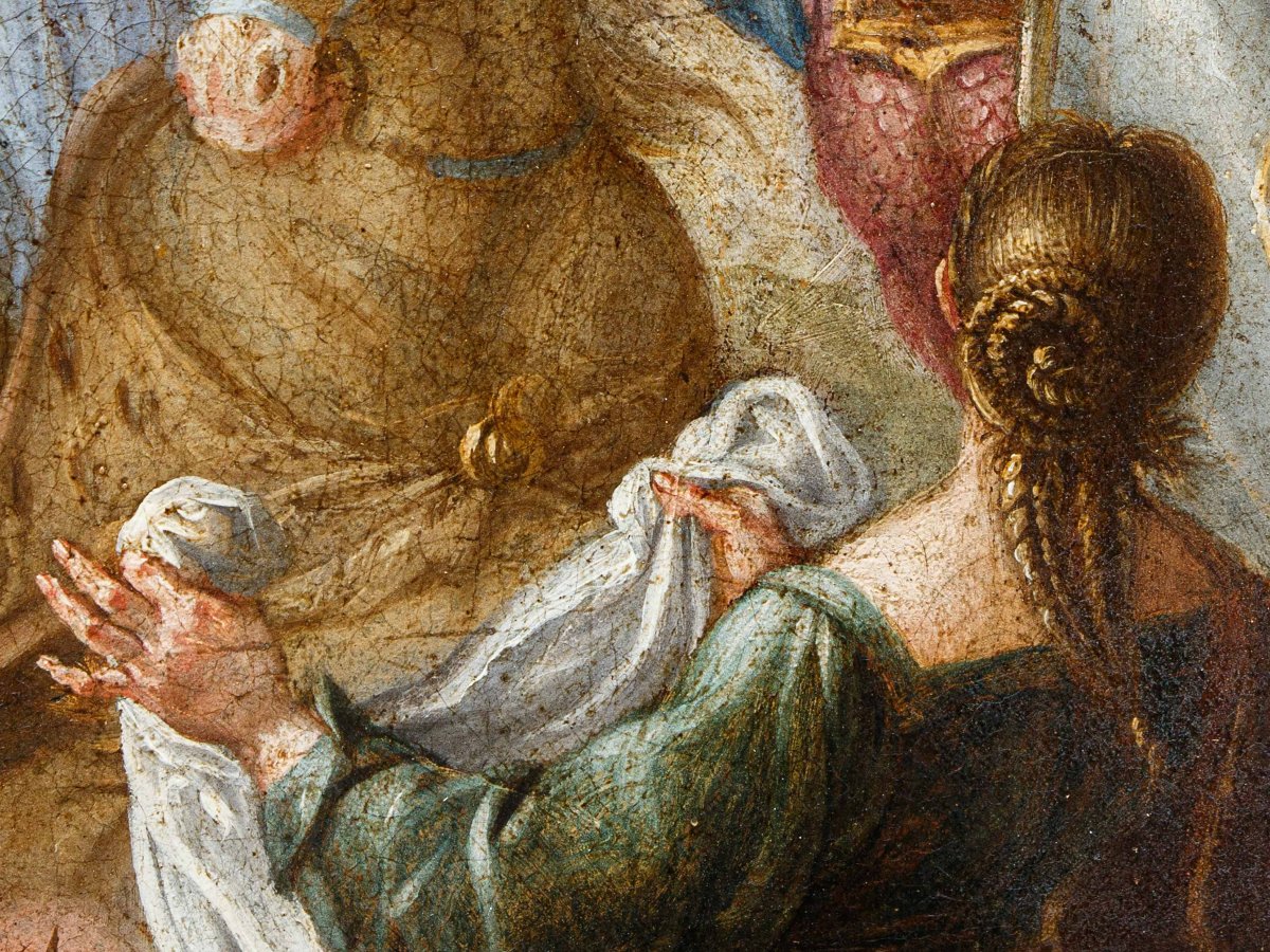 Scuola veneta del XVIII secolo, Cristo incontra Veronica durante la salita al Calvario-photo-6