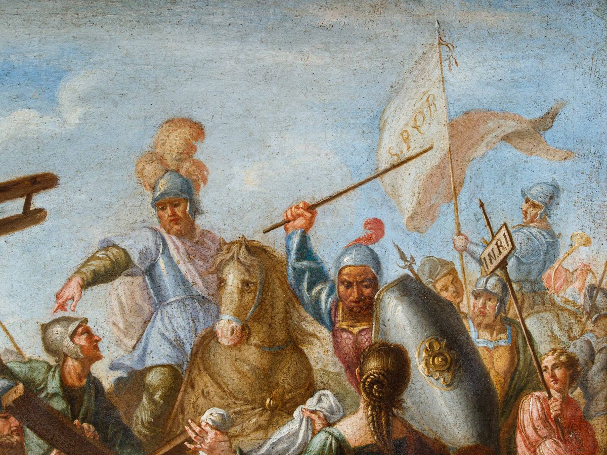 Scuola veneta del XVIII secolo, Cristo incontra Veronica durante la salita al Calvario-photo-8