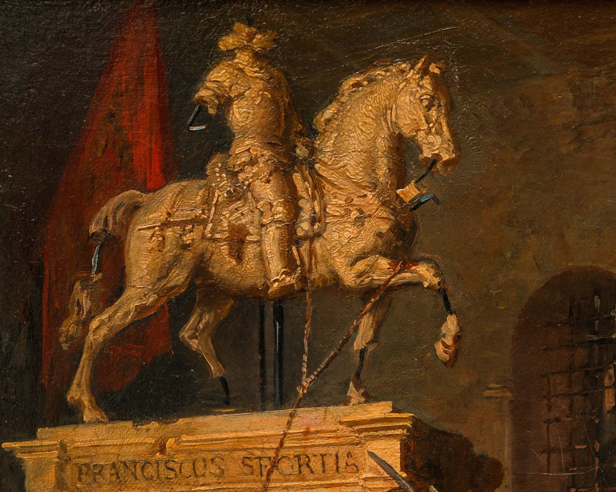 Felice De Maurizio (1810 - 1890), Distruzione della Statua equestre di Francesco Sforza-photo-2