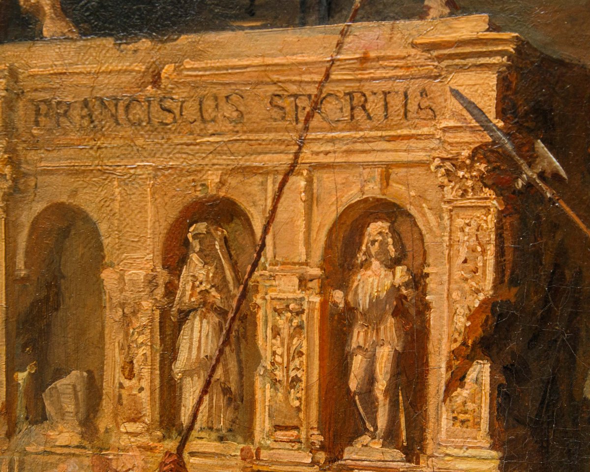 Felice De Maurizio (1810 - 1890), Distruzione della Statua equestre di Francesco Sforza-photo-6