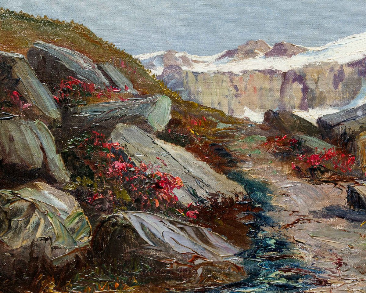 Leonardo Roda (1868 - 1933), Veduta Montana-photo-2
