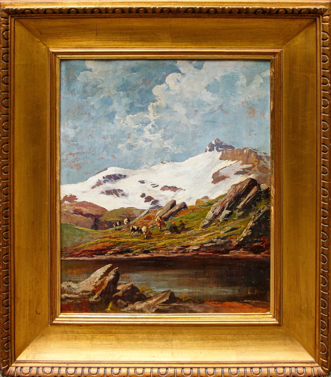 Leonardo Roda (Racconigi, 1868 – Torino, 1933), Paesaggio montano