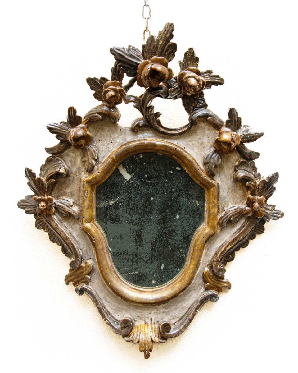 XVIII secolo, Specchiera con fiori