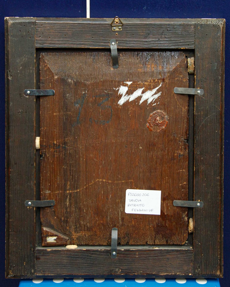 Scuola tedesco-fiamminga del XVII secolo, Ritratto di giovane donna-photo-2