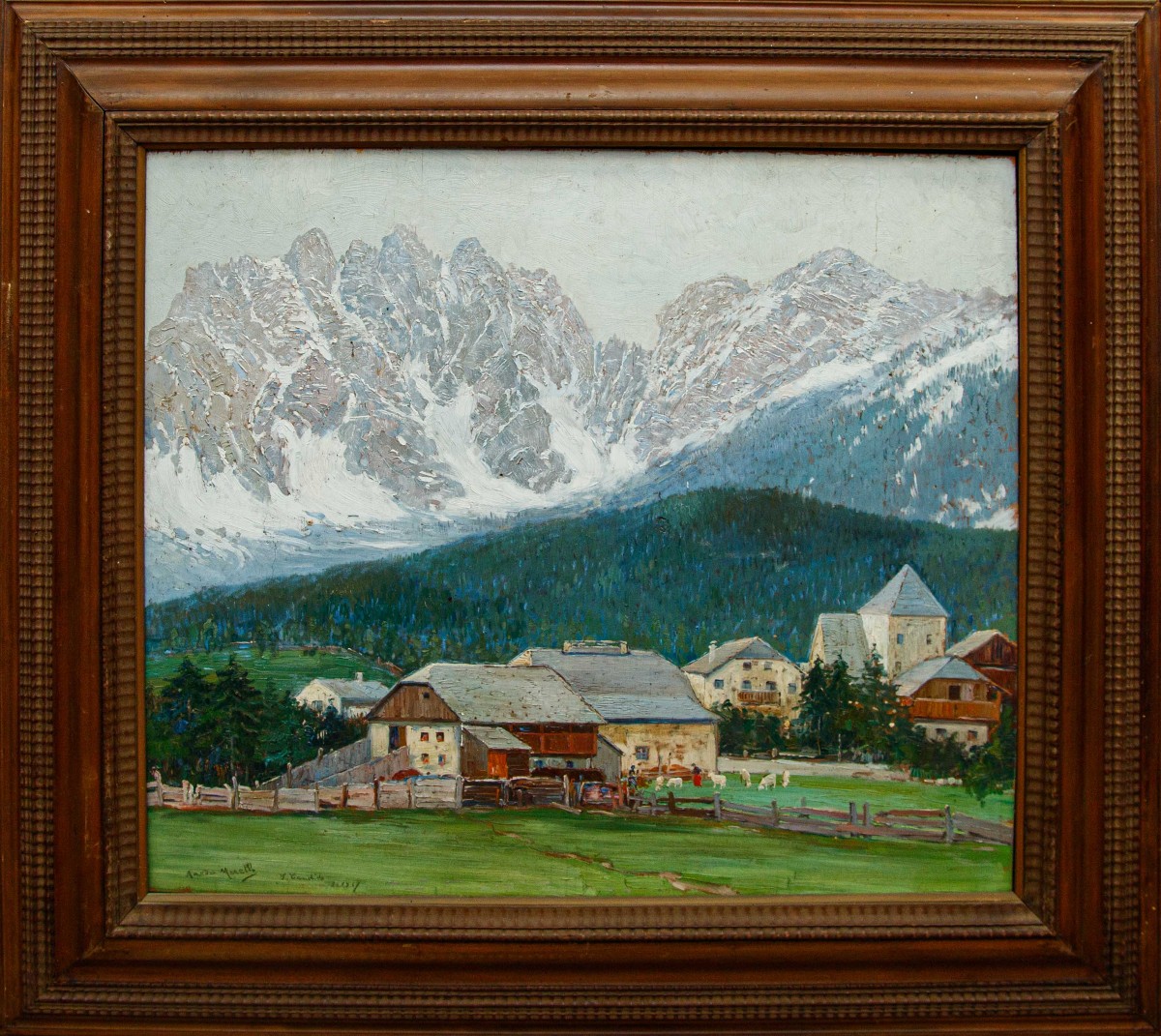 Amedeo Merello (Genova, 1890 – Fumeri, 1979), Prime nevi sulle Dolomiti di San Candido