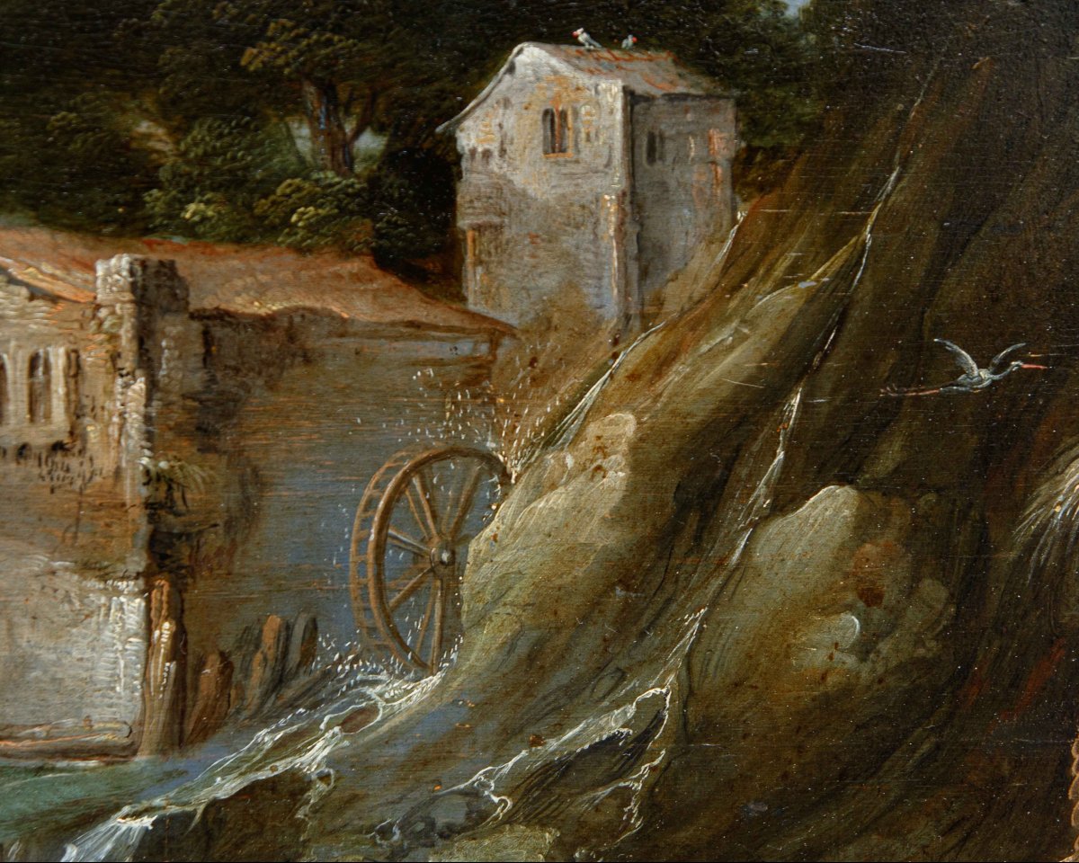 Carlo Antonio Procaccini (1571 – 1628), Tobiolo e l’angelo in un paesaggio fluviale-photo-4